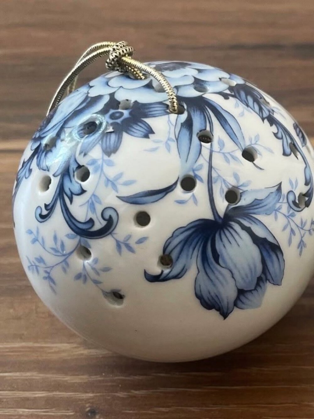 Vintage Pomander Scentomander Ceramic Scent Ball by Hona SHIPS FREE